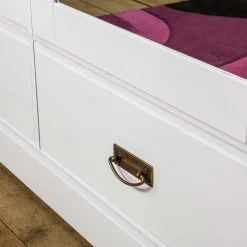 Wohnen Kleiderschränke|Kleiderschränke*4-türiger Landhausschrank in Weiß - Presto