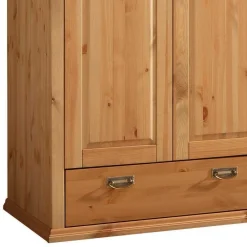 Wohnen 6-türiger Massiver Kleiderschrank mit 3 Schubladen - Inhusa