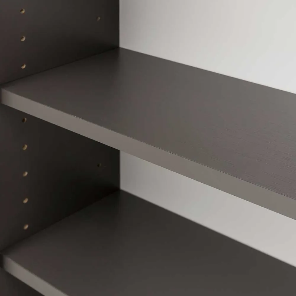 Wohnen Badschränke*1-türiger Oberschrank fürs Bad in Dunkelgrau - Noricas