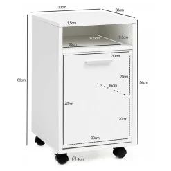 Wohnen Rollcontainer*1-türiger Rollcontainer für Schreibtisch - Pandorra