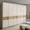 Wohnen Kleiderschränke|Kleiderschränke*6-türiger Schlafraum Kleiderschrank in Glas Beige - Emdsiva I