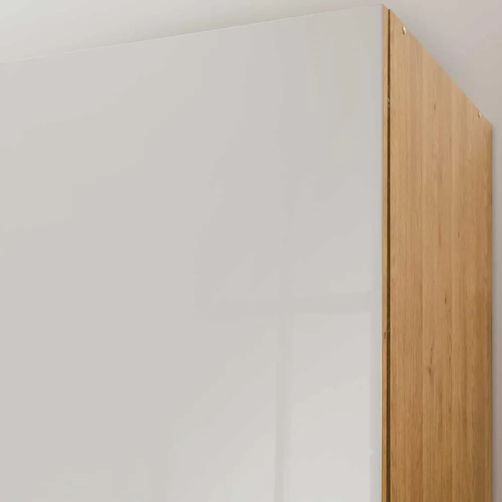 Wohnen Kleiderschränke|Kleiderschränke*6-türiger Schlafraum Kleiderschrank in Glas Beige - Emdsiva I