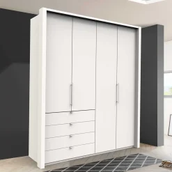 Wohnen 2-türiger Schlafzimmer Falttürenschrank in Weiß - Donpiave