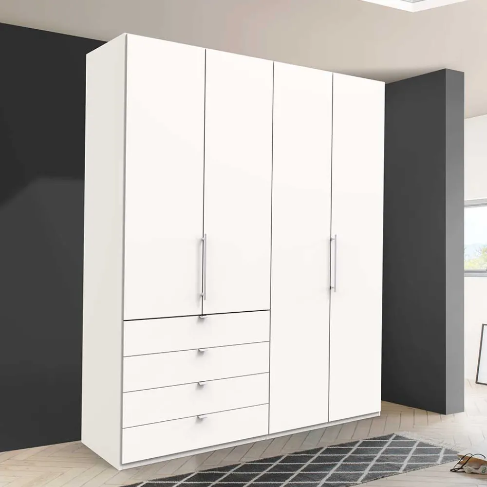 Wohnen 2-türiger Schlafzimmer Falttürenschrank in Weiß - Donpiave