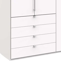 Wohnen 2-türiger Schlafzimmer Falttürenschrank in Weiß - Donpiave