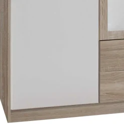 Wohnen 3-türiger Schlafzimmer Schrank mit 2 Schubladen - Purista