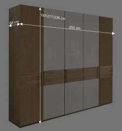 Wohnen Kleiderschränke|Kleiderschränke*5-türiger Schlafzimmer Schrank mit fünf Türen - Emdsiva IV