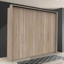 Wohnen 3-türiger Schlafzimmerschrank mit Falttüren - Zayun