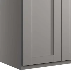 Wohnen 5-türiger Schlafzimmer-Schrank in Hellgrau - Ridonna