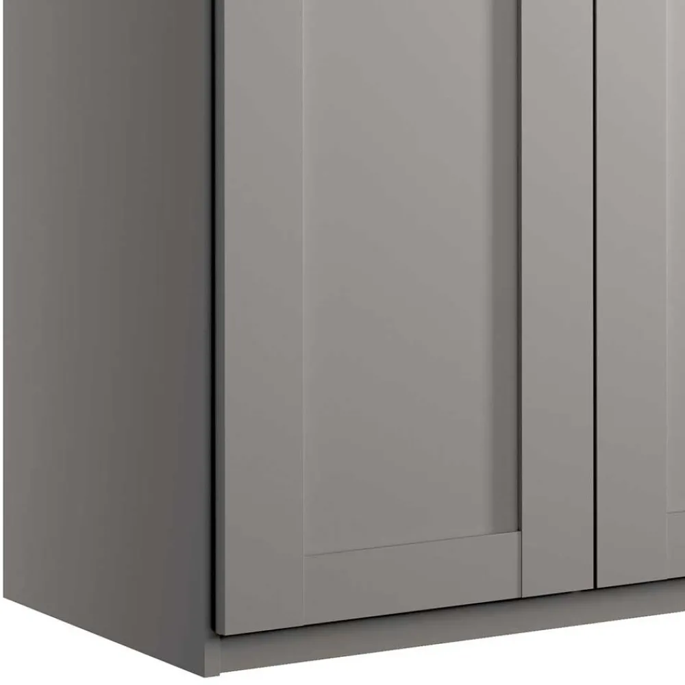 Wohnen 5-türiger Schlafzimmer-Schrank in Hellgrau - Ridonna