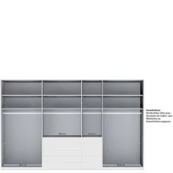 Wohnen Schränke|Kleiderschränke*7-türiger Schlafzimmerschrank zweifarbig - Pascan