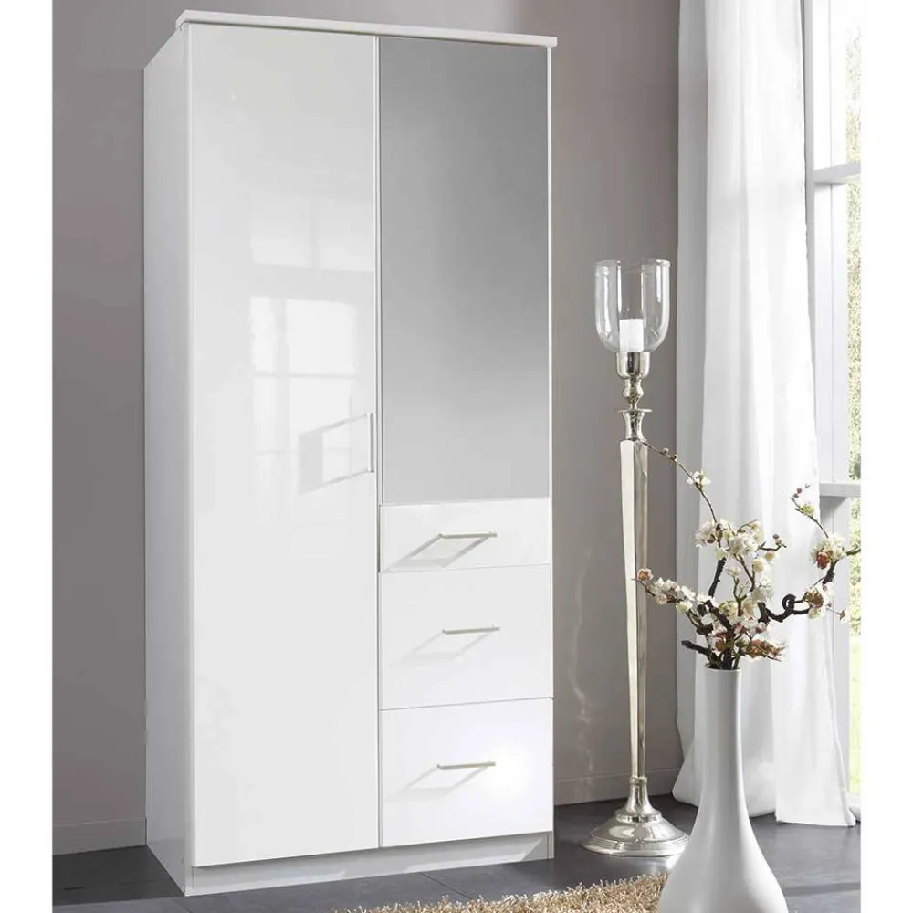 Wohnen 2-türiger Schlafzimmerschrank mit drei Schubladen - Venture