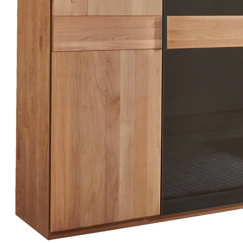 Wohnen Kleiderschränke|Kleiderschränke*6-türiger Schlafzimmerschrank mit Glas - Hung