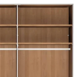 Wohnen Kleiderschränke|Kleiderschränke*6-türiger Schlafzimmerschrank mit Glas - Hung