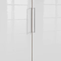 Wohnen 2-türiger Schlafzimmerschrank in Weiß Hochglanz - Grands