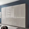 Wohnen Braune Möbel|Kleiderschränke*7-türiger Schlafzimmer-Schrank zweifarbig - Korcula