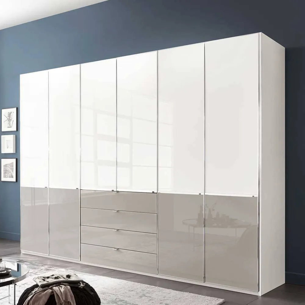 Wohnen Kleiderschränke|Kleiderschränke*6-türiger Schlafzimmer-Schrank modern - Pascan