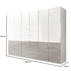 Wohnen Kleiderschränke|Kleiderschränke*6-türiger Schlafzimmer-Schrank modern - Pascan
