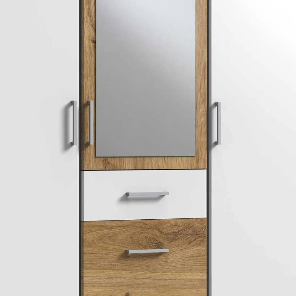 Wohnen 3-türiger Schlafzimmerschrank mit drei Schubladen - Calassina