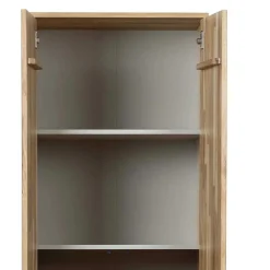 Wohnen Skandinavische Möbel|Esszimmer-Vitrinen*2-türiger Schrank in Eiche & Schwarz - Banyo