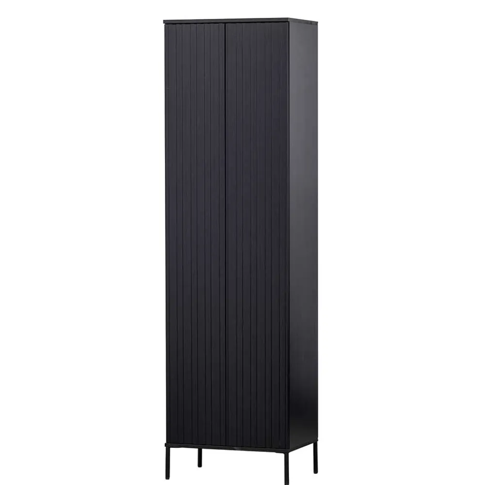 Wohnen 2-türiger Schrank in Schwarz - Gelvins