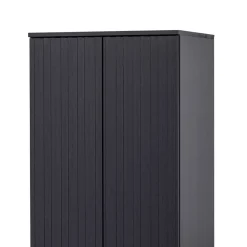 Wohnen 2-türiger Schrank in Schwarz - Gelvins