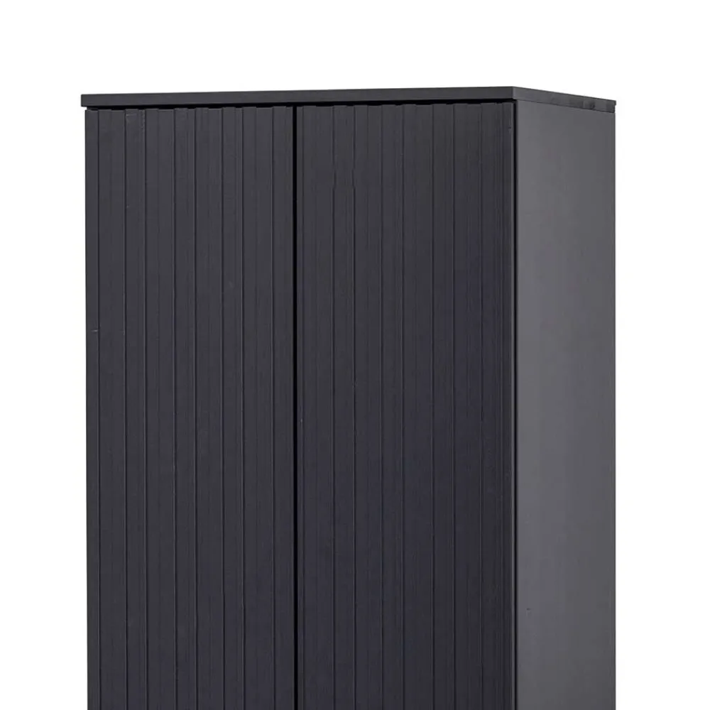 Wohnen 2-türiger Schrank in Schwarz - Gelvins