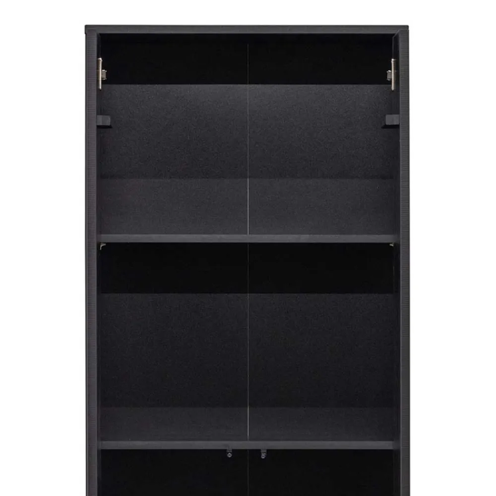 Wohnen 2-türiger Schrank in Schwarz - Gelvins