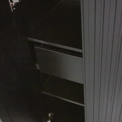 Wohnen 2-türiger Schrank in Schwarz - Gelvins