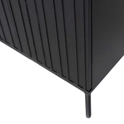 Wohnen 2-türiger Schrank in Schwarz - Gelvins