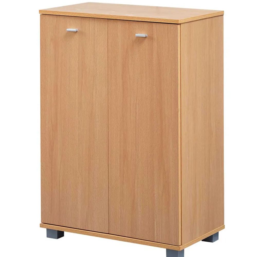 Wohnen Schuhschränke*2-türiger Schuhschrank in Buche Dekor - Sagemini