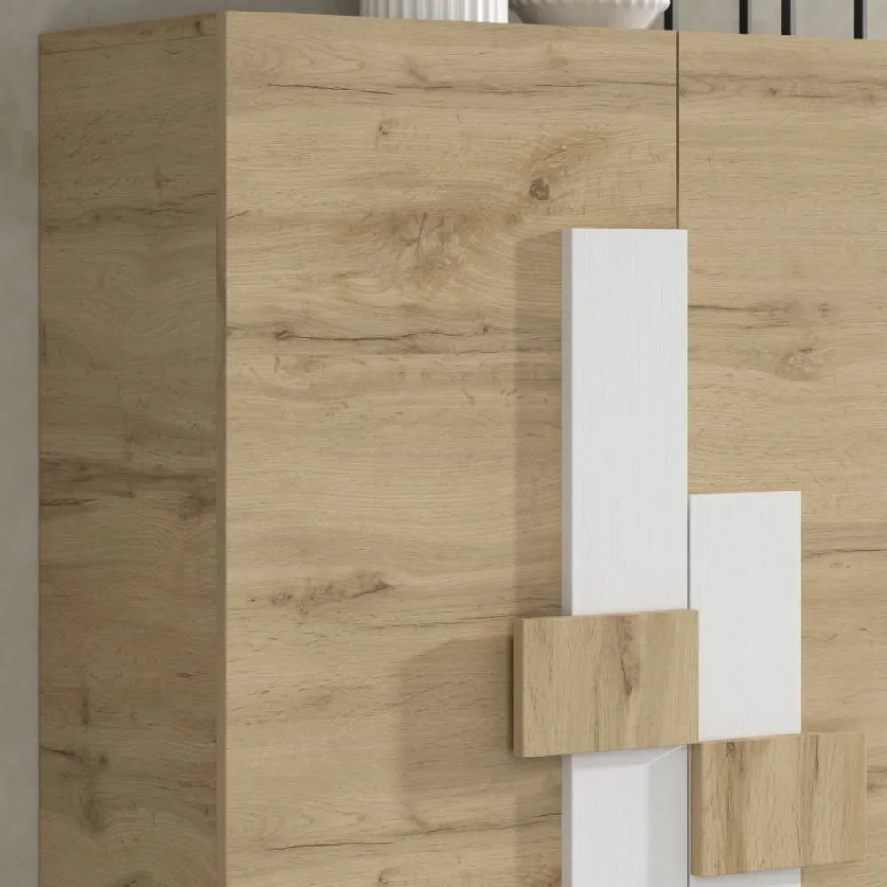 Wohnen 2-türiger Schuhschrank mit sechs schrägen Böden - Lornas