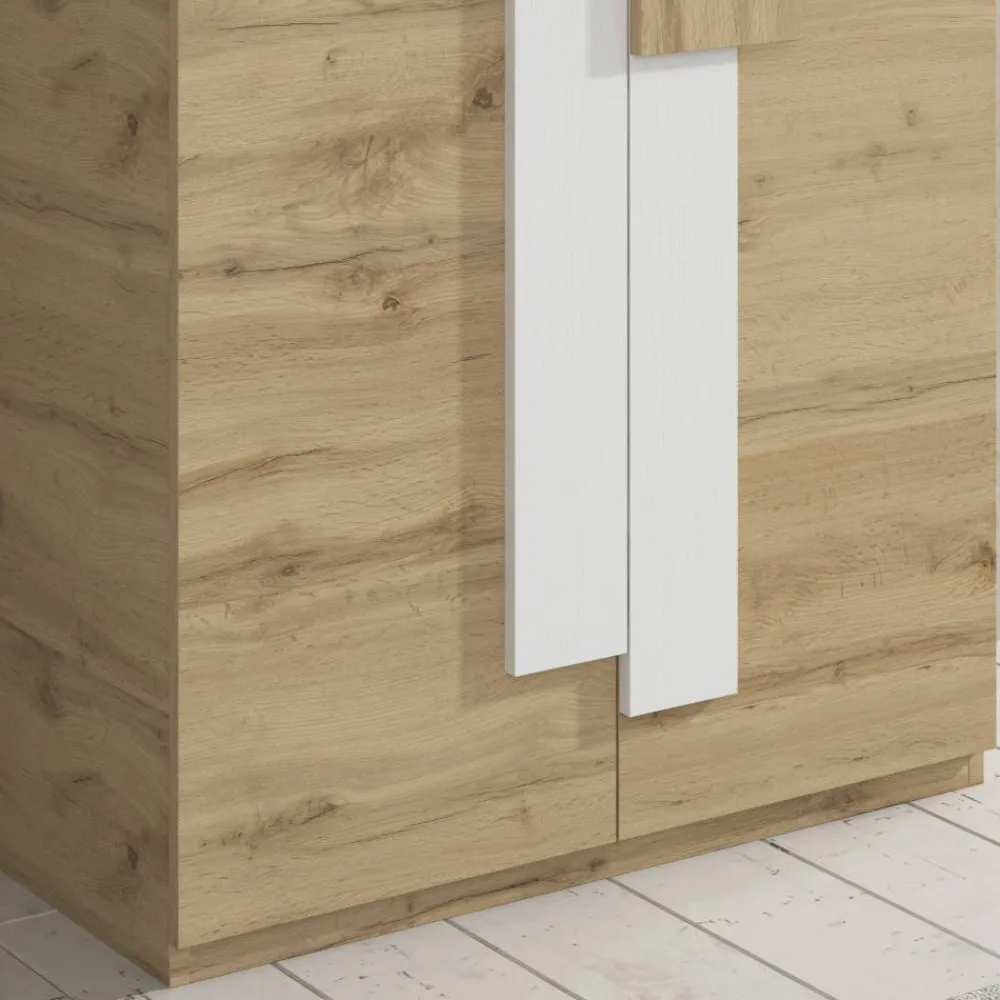 Wohnen 2-türiger Schuhschrank mit sechs schrägen Böden - Lornas