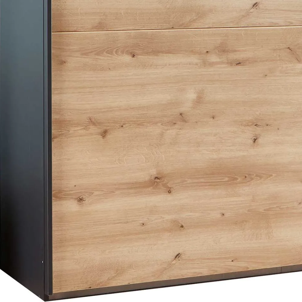 Wohnen 2-türiger Schwebetürenschrank mit Spiegel - Checky