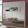 Wohnen 2-türiger Schwebetürenschrank mit Spiegelfront - Ashger