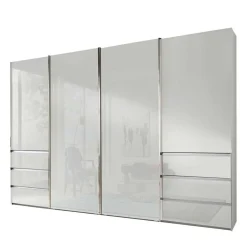 Wohnen 4-türiger Schwebetürenschrank in Weiß - Highlamp