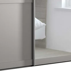 Wohnen Kleiderschränke|Kleiderschränke*2-türiger Schwebetüren-Schrank mit Spiegel - Ridonna