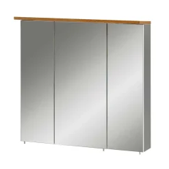 Wohnen Bad-Spiegelschränke*3-türiger Spiegel Badschrank 71 cm breit - Nienzo