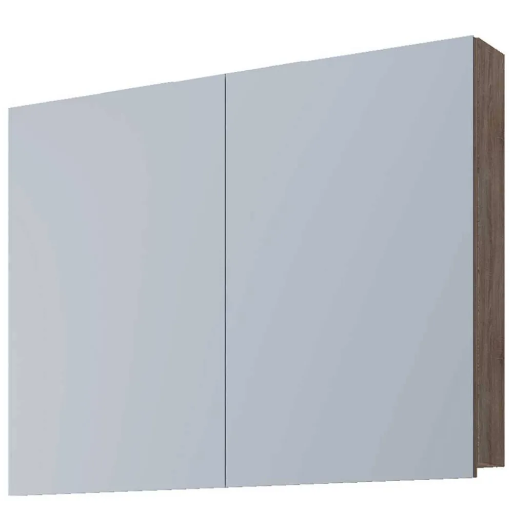 Wohnen Bad-Spiegelschränke*2-türiger Spiegelschrank fürs Bad in Sonoma-Eiche - Caleena