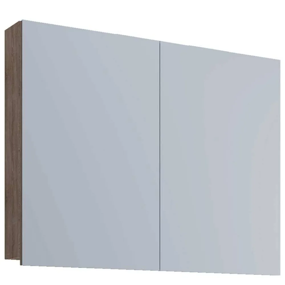 Wohnen Bad-Spiegelschränke*2-türiger Spiegelschrank fürs Bad in Sonoma-Eiche - Caleena