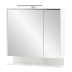 Wohnen 3-türiger Spiegelschrank mit Ablage - Asinaras