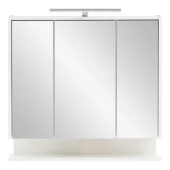 Wohnen 3-türiger Spiegelschrank mit Ablage - Asinaras