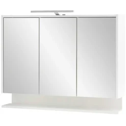 Wohnen 3-türiger Spiegelschrank mit Ablage - Asinaras