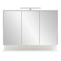 Wohnen 3-türiger Spiegelschrank mit Ablage - Asinaras