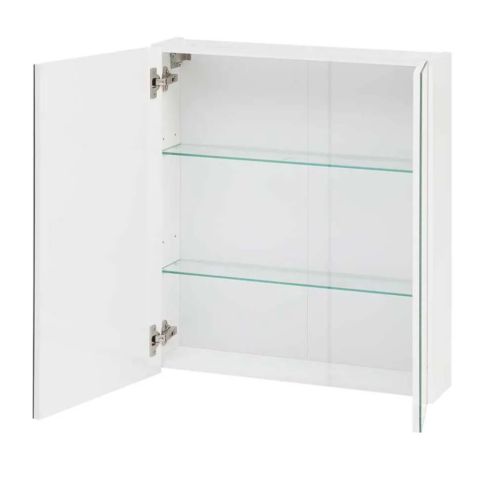 Wohnen 2-türiger Spiegelschrank ohne Beleuchtung - Metrioa