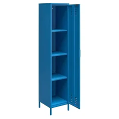 Wohnen Designermöbel|Wohnzimmerschränke*1-türiger Spindschrank in Blau - Datinel