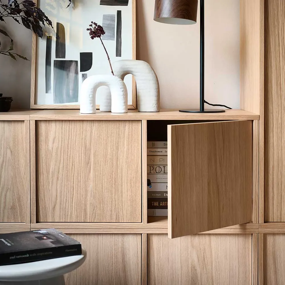 Wohnen Sideboards & Kommoden|Sideboards & Kommoden*2-türiger Unterschrank für TV in Eiche - Ewana