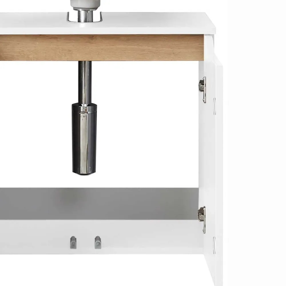 Wohnen Waschtisch|Waschbeckenunterschränke*2-türiger Waschbeckenschrank modern - Zenata