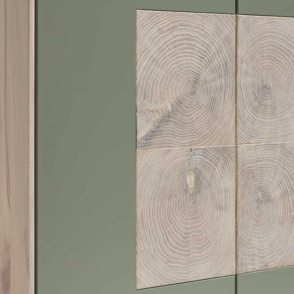 Wohnen Esszimmerschränke*2-türiger Wohnzimmer Hängeschrank in Grau - Ajevos