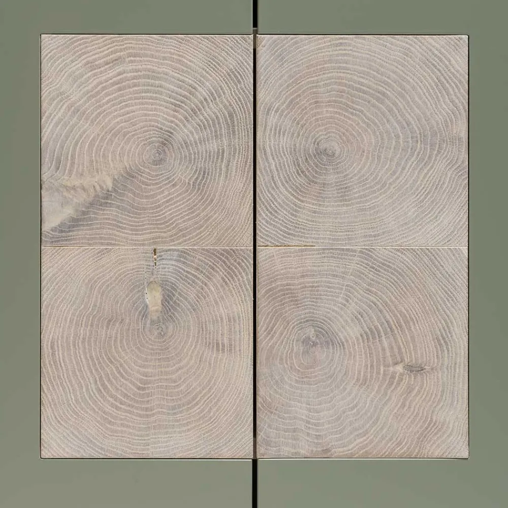 Wohnen Esszimmerschränke*2-türiger Wohnzimmer Hängeschrank in Grau - Ajevos